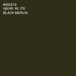 #302E19 - Black Marlin Color Image
